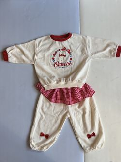 SERA BABY Girls 2-Piece Set - Bunny Sweatshirt & Pants, Size L