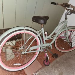 Light Green Bicycle (Both Flat Tires)