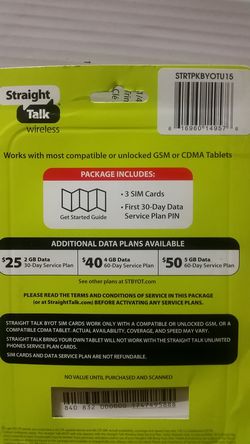 Straight Talk 3 Sim Cards And First 30 Day Service Plan Pin Brand New Unused For Sale In West Jordan Ut Offerup