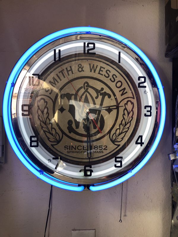 Smith & Wesson double neon wall clock for Sale in Las Vegas, NV OfferUp