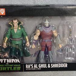 Ra's AL Ghul VS Shredder Teenage Mutant Turtles Batman 2 Pack