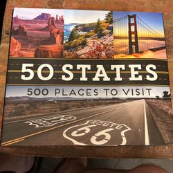 50 States 500 Places To visit Coffee table Book