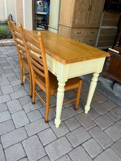 Writing Table And Chairs 
