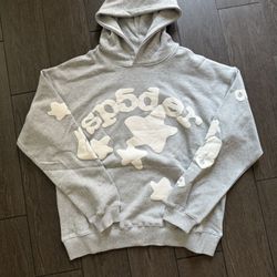 Sp5der Beluga Hoodie Grey Size L New 