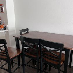 Tall Dining Table + Chairs