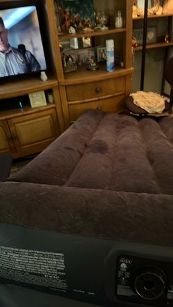 Single electric air mattress