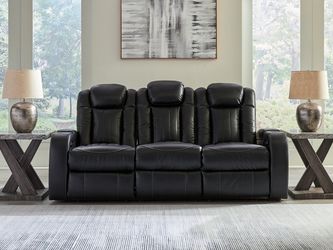 Caveman Den Midnight Power Reclining Sofa