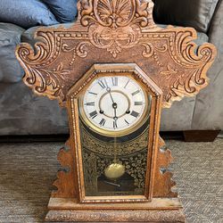 Antique E. Ingraham Clock Co Mantel Clock