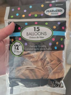 Gold and Green Balloons