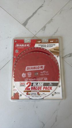 12 in. x 44-Tooth General Purpose Circular Saw Blade Value Pack (2-Pack)