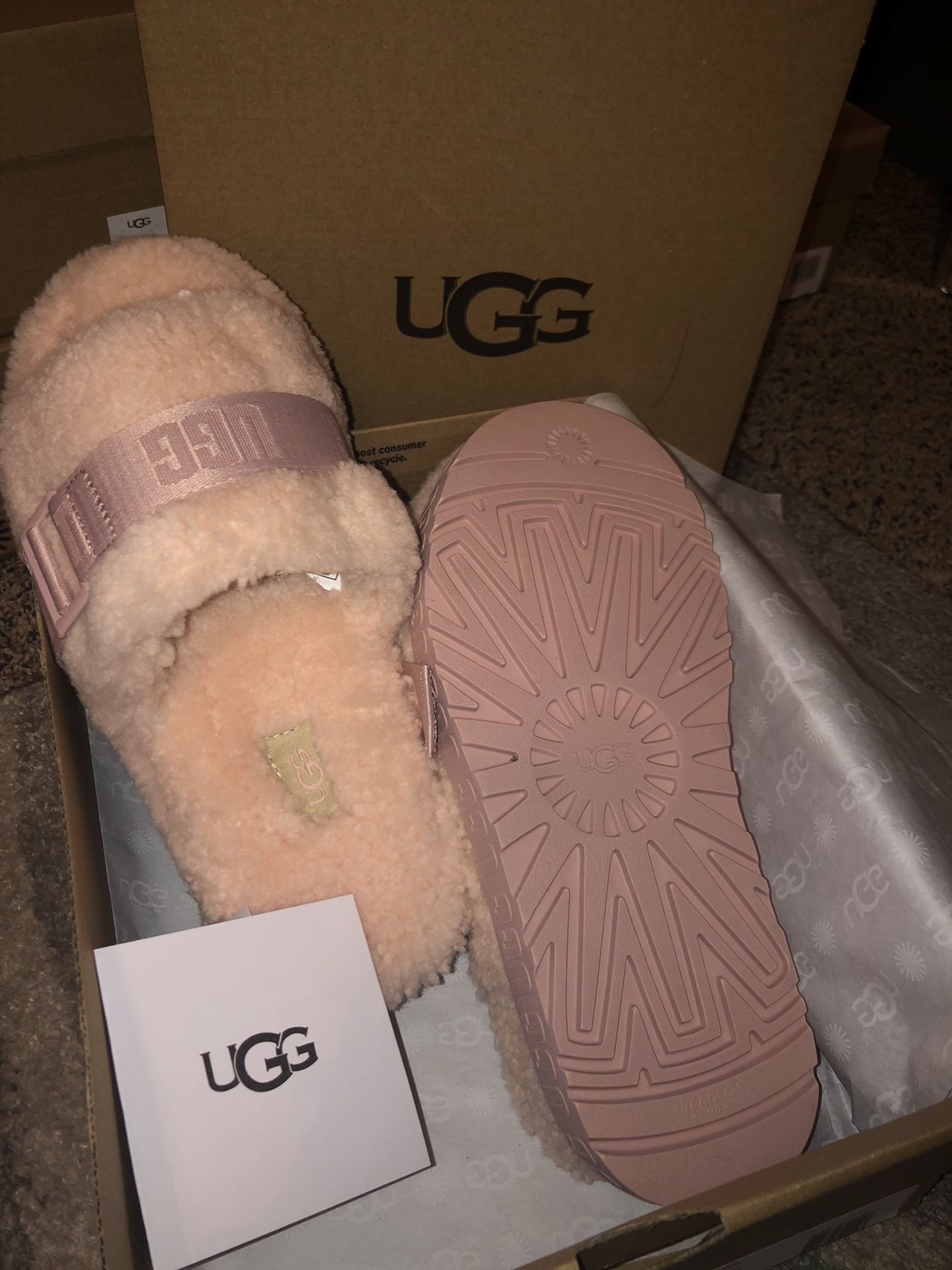 Size 6 Pink UGG Slippers 
