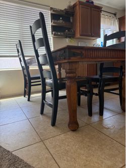 Solid wood table