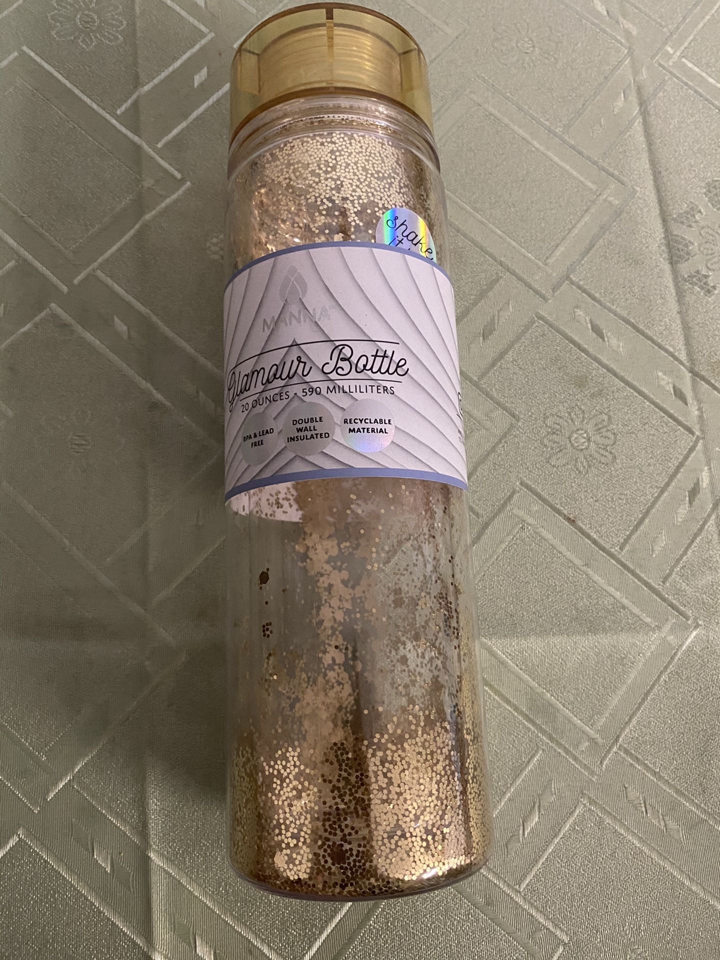 Manna Glitter Water Bottle