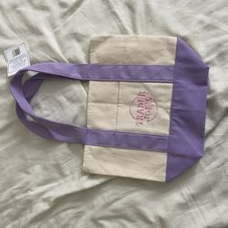 Mini Purple Trader Joes Tote Bag