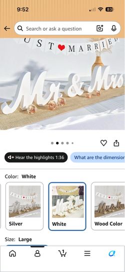 Mr & Mrs wood sign