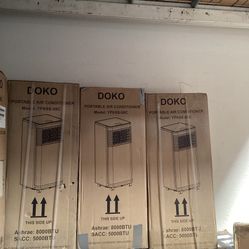 8,000 BTU Portable Air Conditioner with Remote, 3-in-1 AC, Fan & Dehumidifier