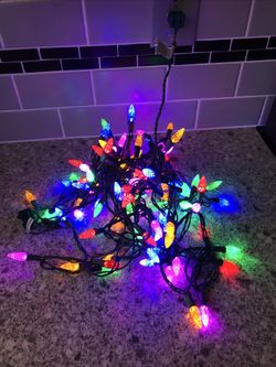 Christmas Plastic Multicolor String Lights