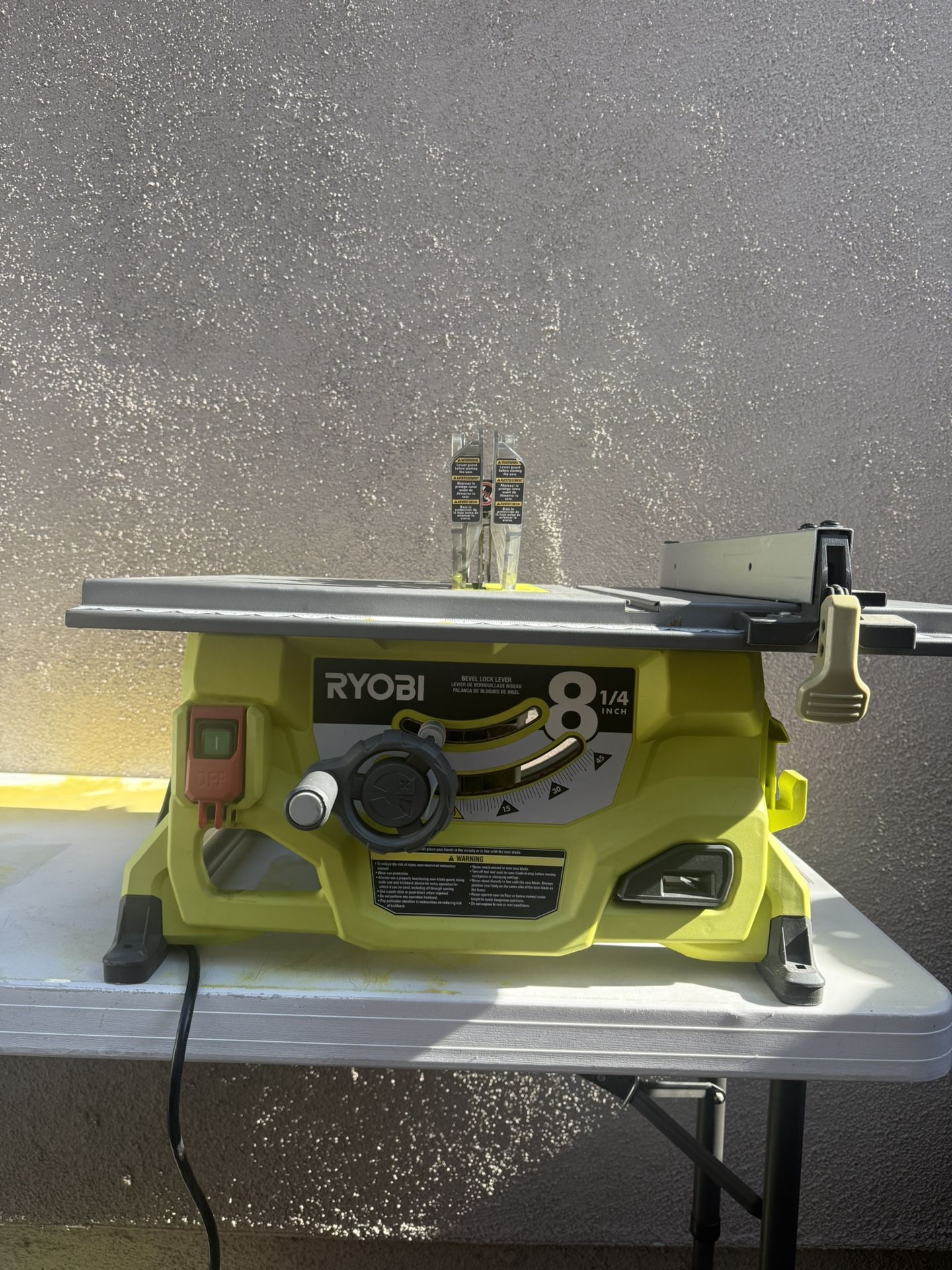 Table saw- 8 1/4” RYOBI