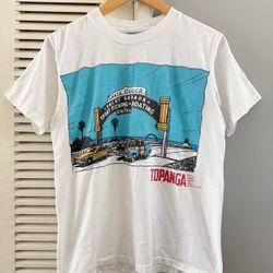 Vintage 90’s Santa Monica Pierre California  Souvenir Destination T-shirt