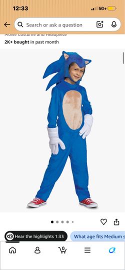 Sonic costume 6/7