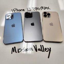 iPhone 13 PRO Max 128GB Unlocked | Mission Valley Store | w/ Warranty 