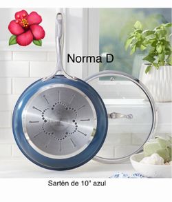 Sartén azul de 10” nuevo en su caja 🌺 princess house 🌺