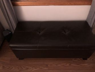 Leather trunk