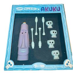 Shag X Tiki Farm Decanter new & 4 Skull Shot Set Akuku 2002