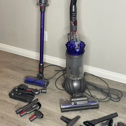 Dyson Bundle: V10 Animal+ Cordless Stick & Ball Animal Pro+ Upright Vacuum Cleaners + Attachments