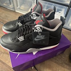 Jordan Bred 4 Size 12 Dead stock with Box 