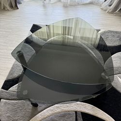 Glass Coffee And End Table