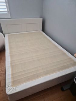 Full size bed frame and box