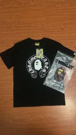 Bape X Chrome Hearts T-Shirt Black Size M