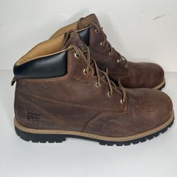 Timberland PRO 6 in. Gritstone Steel Safety Toe Work Boots Brown Size 14 Men