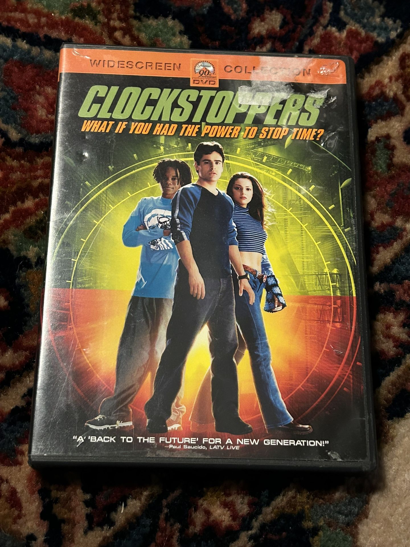 FREE!!! Vintage 2002 Clockstoppers Dvd From Nickelodeon