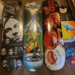 Some Vintage Very Rare NOS Skateboards Kurt COBAIN World Industries Skateboard 