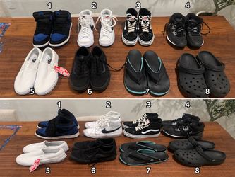 Nike, Vans, Adidas, and Crocs Footwear Bundle