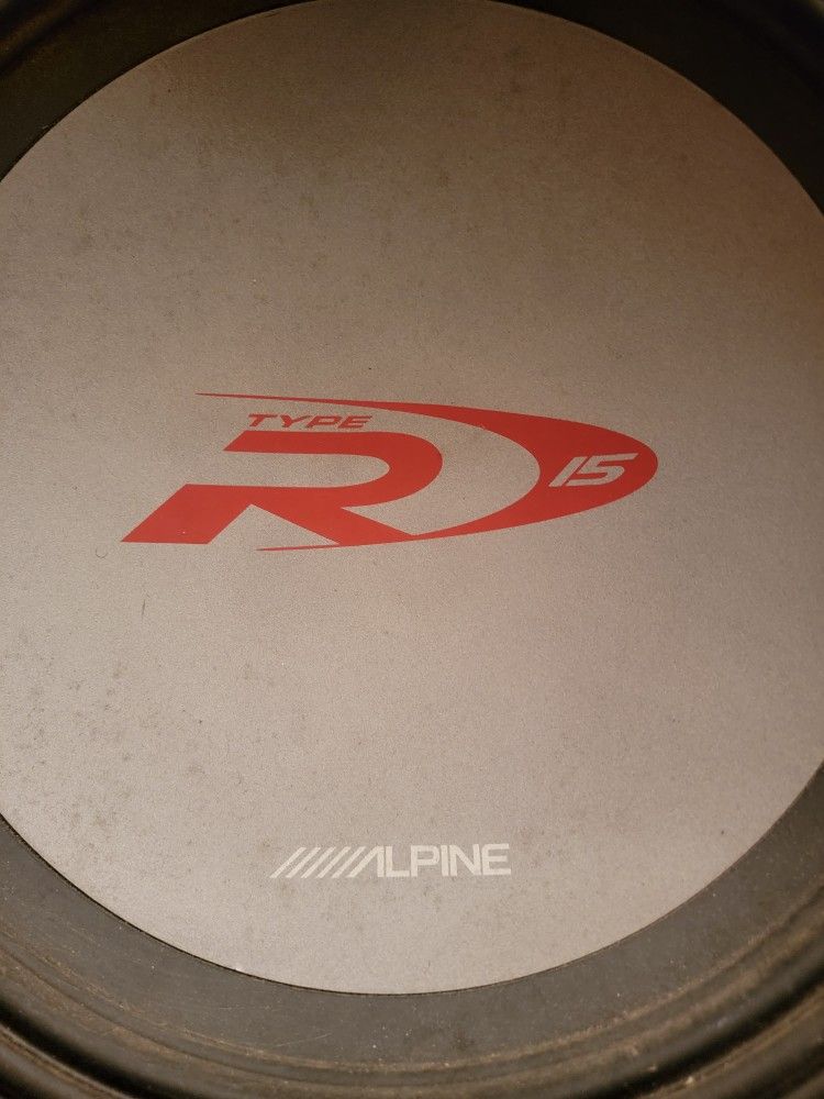 TYPE R15 ALPINE SUBWOOFER SPEAKER BOX