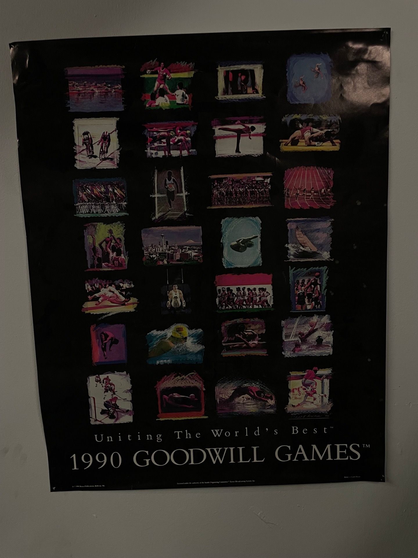 Vintage 1990 Goodwill Games poster