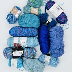 Beautiful iridescent yarns/beads for knitting/crochet/embroidery textile people exclusive
