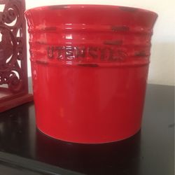 Red Utensil Holder 