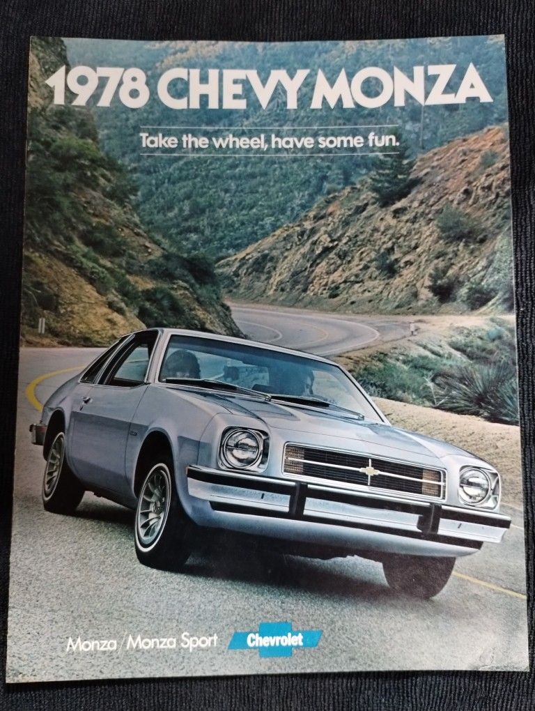 Rare dealership brochure for the 1978 Chevy Monza/Monza Sport, Chevrolet, vintage