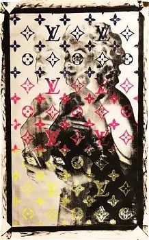 SHANE BOWDEN ORIGINAL 'Marilyn Chanel No. 5' Mixed Media on