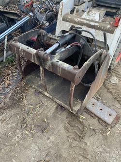 Mini bobcat grapple bucket