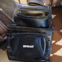 Carpenters Top GRAIN  Leather Tool Pouches