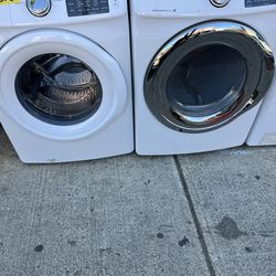Washer And Electric Dryer Samsung Like Brand New And 3 Months Warranty 