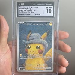 Grey Felt Pikachu Pokemon 