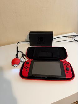 Nintendo Switch Neon Red/Blue Bundle + Carrying Case