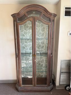 Lighted Glass Display Case by American of Martinsville