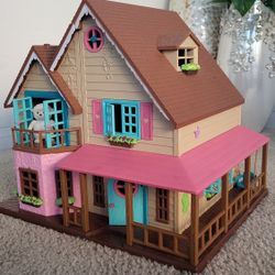 🛑 DON'T BUY A NEW DOLLHOUSE! 🏡 Lil' Woodzeez Complete Set - LIKE NEW!
